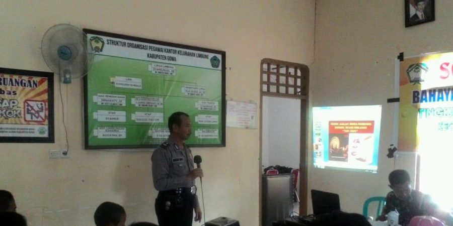 Marak Peredaran Narkoba, Bhabinkamtibmas Paparkan Bahaya Narkoba di Kantor Lurah