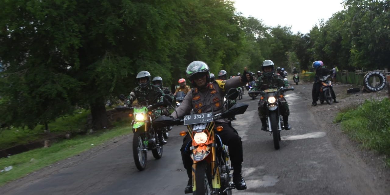 Jelang Tahun Baru 2020, Polres Soppeng Gelar Patroli Skala Besar