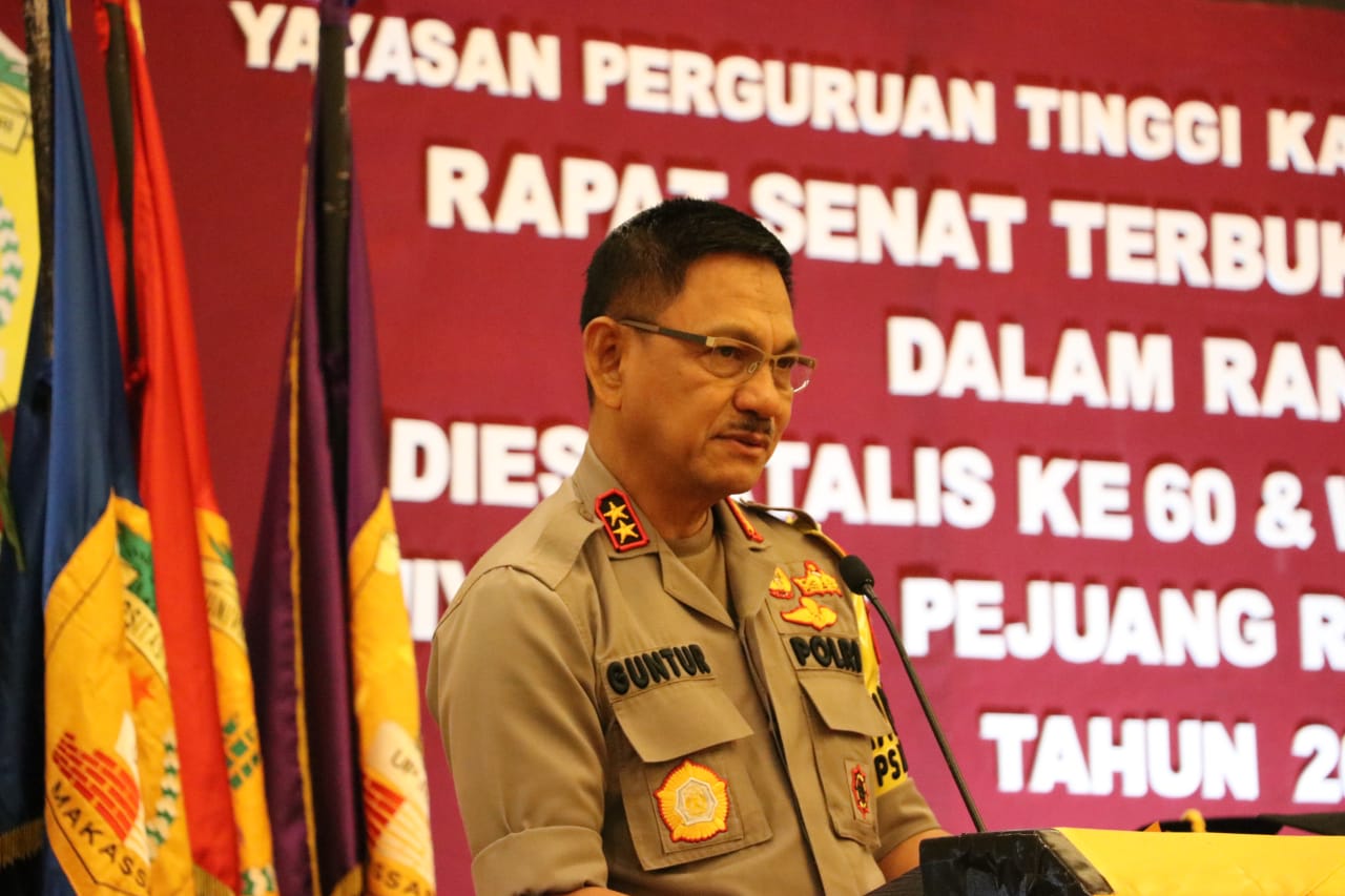 Kapolda Sulsel Beri Sambutan pada Dies Natalis Ke-60 UPRI Makassar