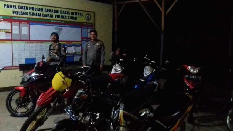 Berkat Laporan Warga, Delapan Motor Balap Liar Diamankan Aparat Polsek Sinjai Barat