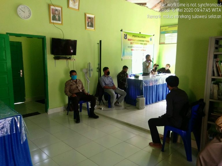 Bhabinkamtibmas Polsek Malua Kawal Ketat Penyaluran BLT di Desa Buntu Batuan