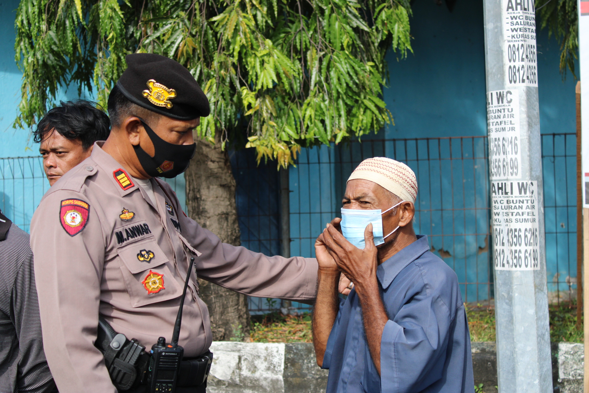 Gelar Operasi Yustisi, Polres Parepare Bagikan Ratusan Masker
