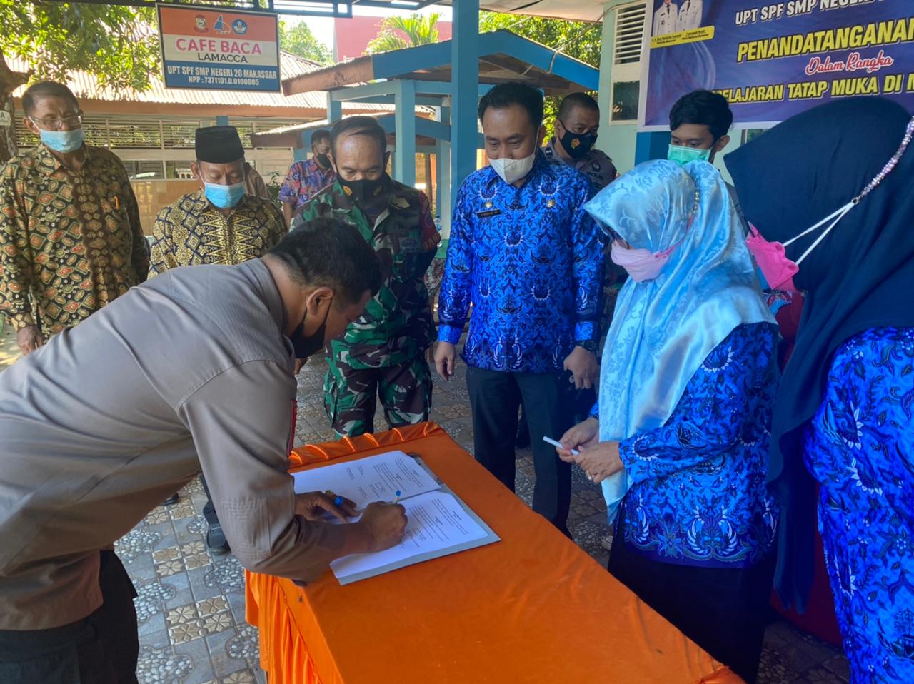 Kapolsek Manggala Menandatangani Mou