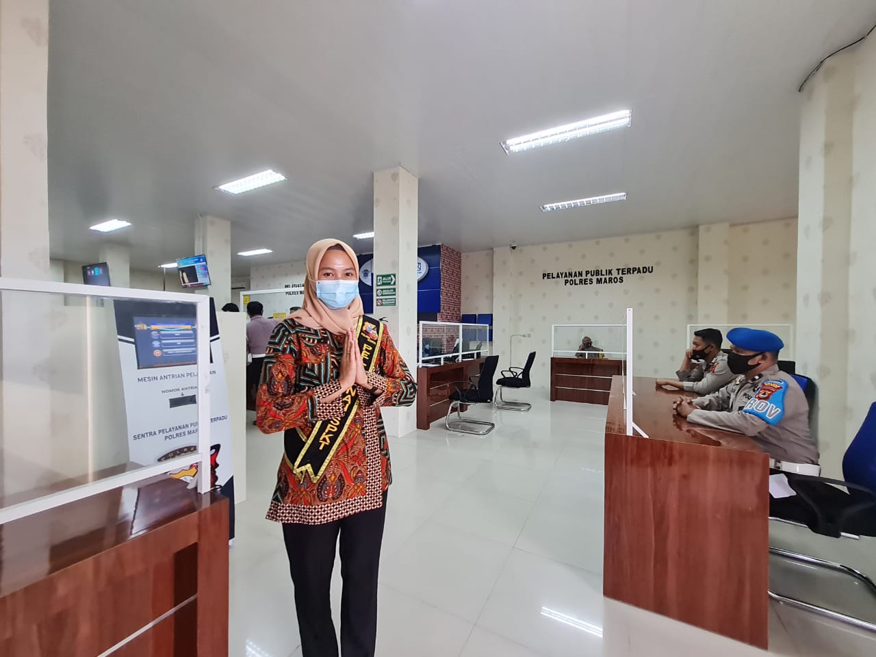 Nyaman dan Modern,Gedung Pelayanan Polres Maros disulap Layaknya Perbankan