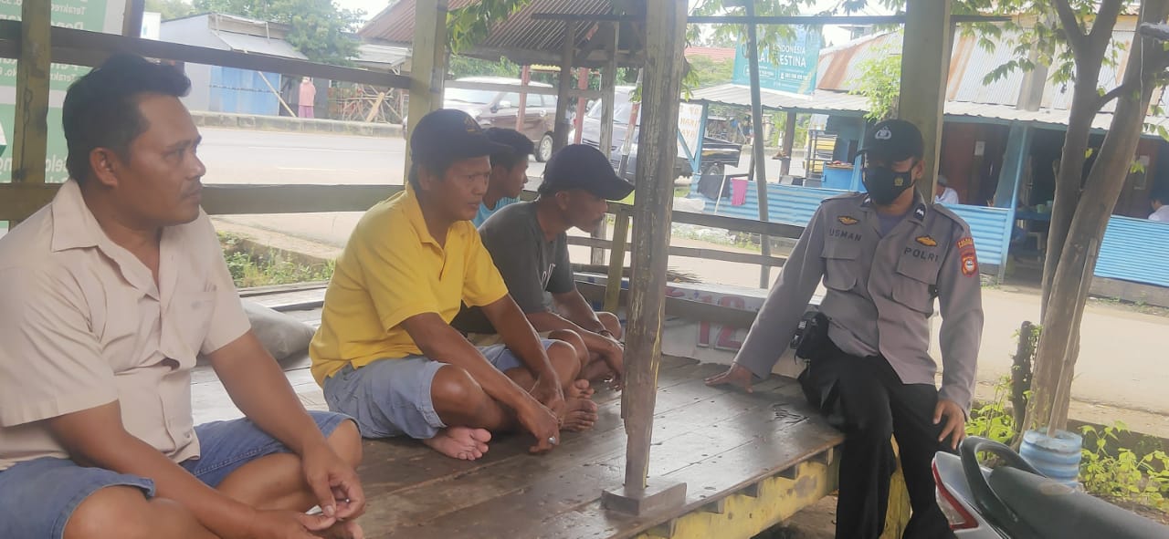 Ps. Kasihumas dan Ps. Ka SPKT II Polsek Marang Laksanakan Patroli Dialogis Siang