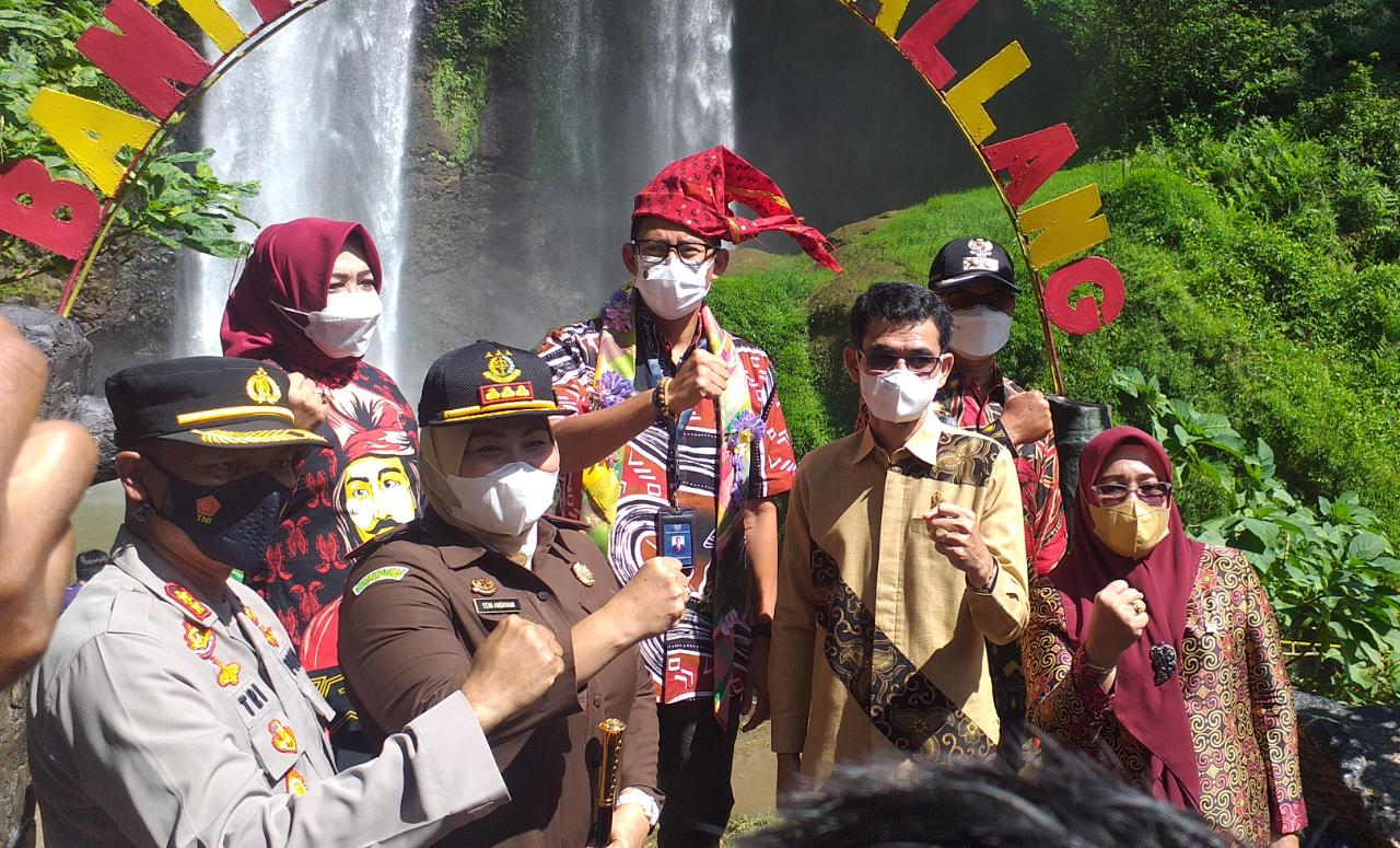 Kapolres Gowa Bersama Forkopimda Terima Kunker Menparekraf RI Di Tombolopao