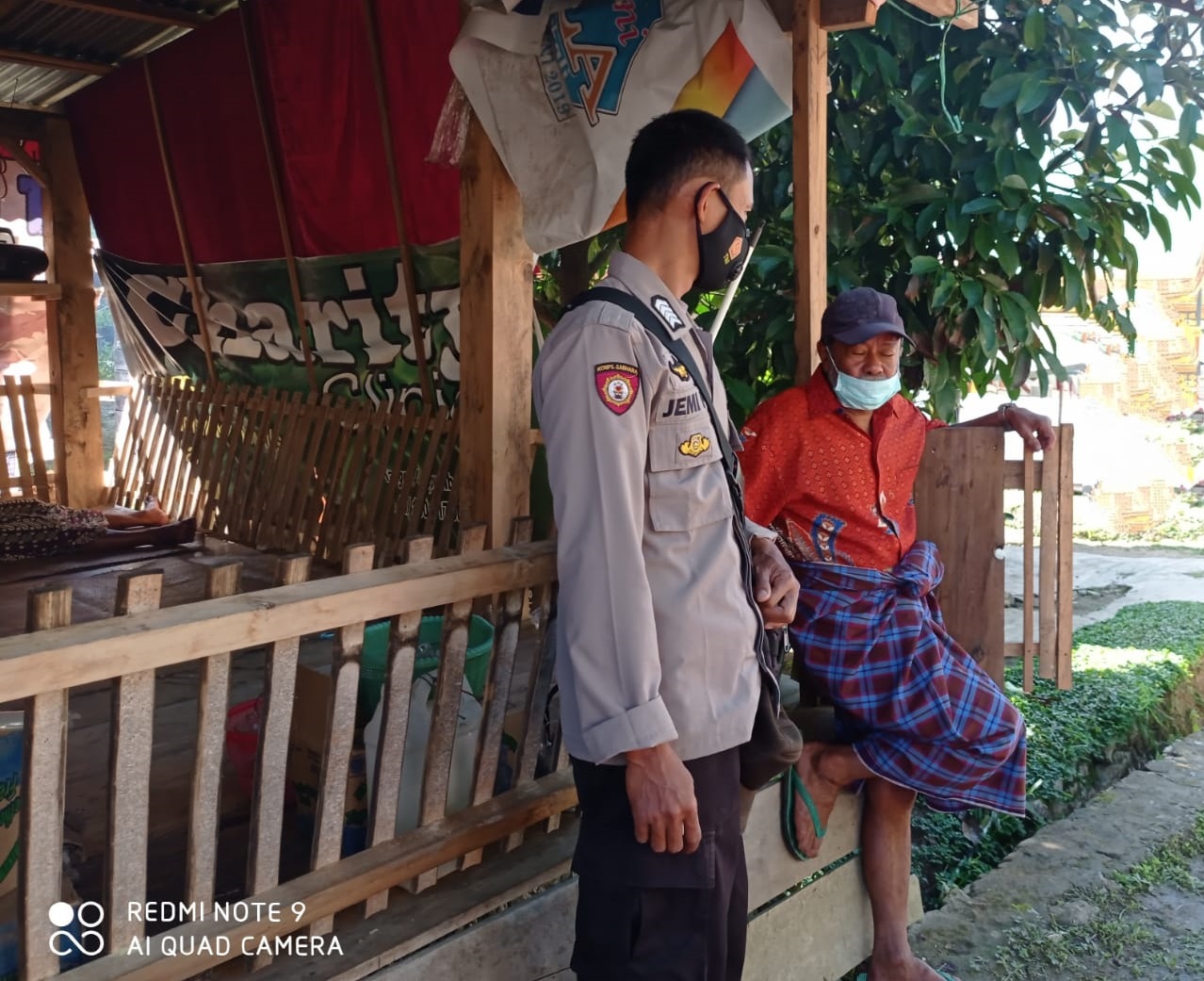Sambang Bhabinkamtibmas Polsek Mengkendek Sosialisasi 5M