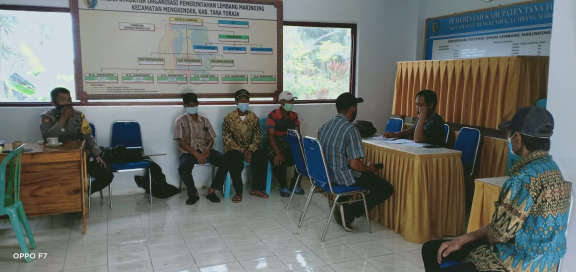 Bhabinkamtibmas Polsek Mengkendek Melaksanakan Sambang (3T) di wilayah binaan