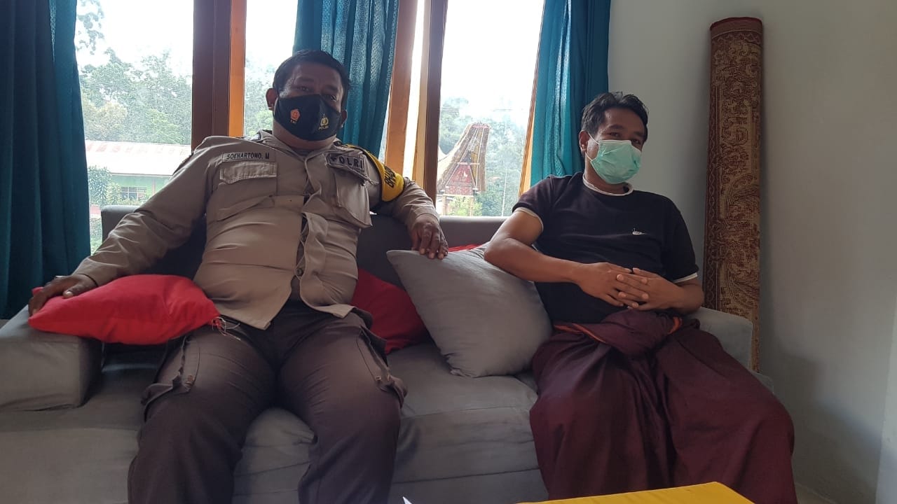 Kapolsek Mengkendek pengawasan Rencana Pelaksanaan Acara Rambu Solo’