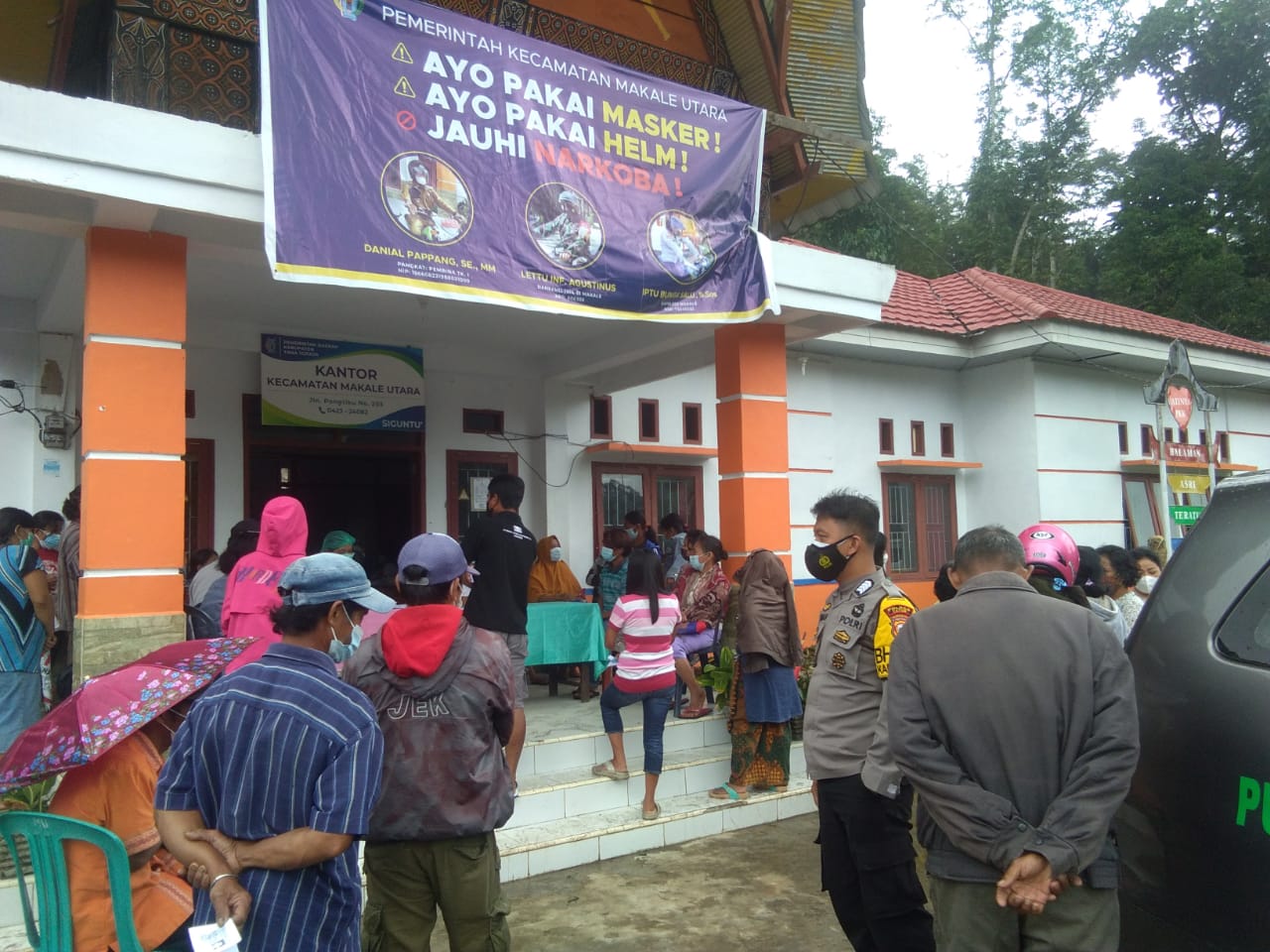 Sampaikan 5M, Bhabinkambtimas Sambang Di Kantor Lembang Tiroan