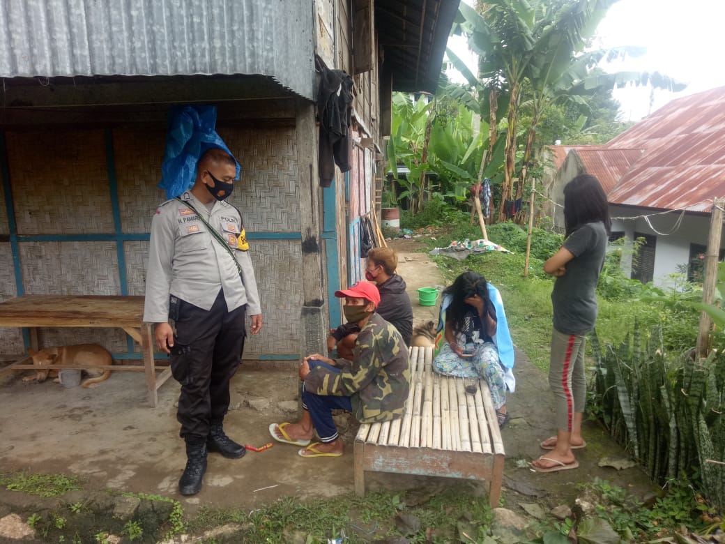 Himbau 5M, Bhabinkamtibmas Polsek Sangalla silaturahmi terhadap warga Binaan