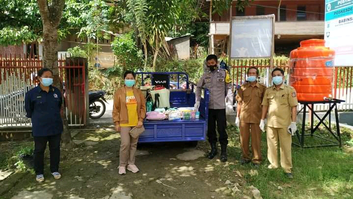 Trecer 3T, Bhabinkamtibmas bersama Babinsa dan PKM Makale melakukan Testing Swab PCR