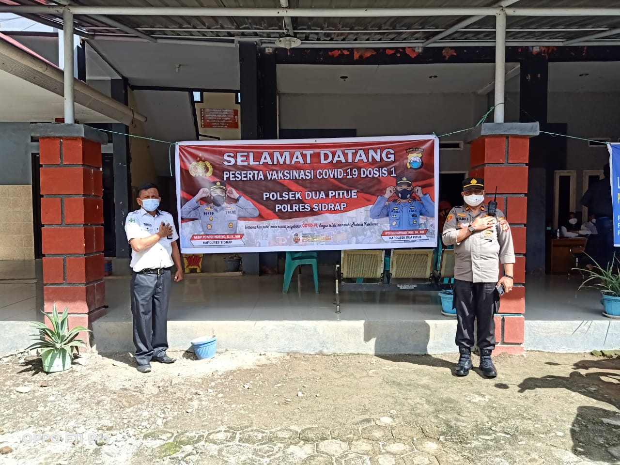 Gandeng Puskesmas Tanru Tedong Polsek Dua Pitue Polres Sidrap
