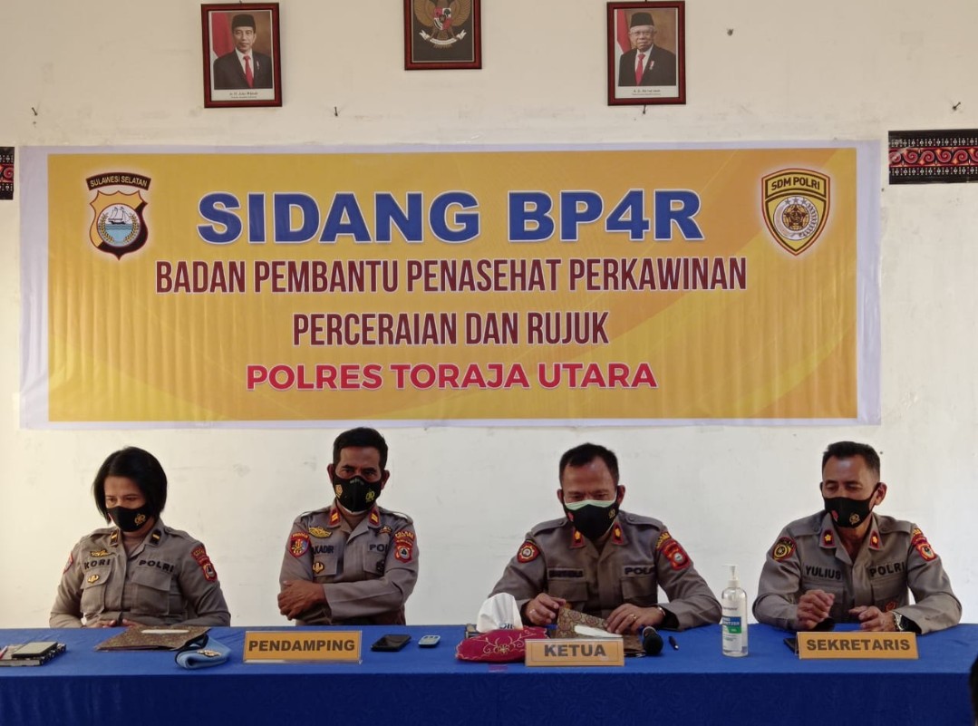 SALAH SATU PERSONIL HENDAK NIKAH, WAKAPOLRES TORUT PIMPIN SIDANG BP4-R