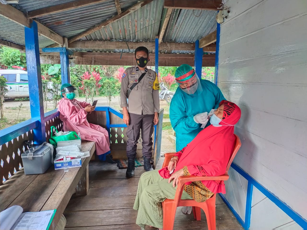 2 Orang Warga Dinyatakan Reaktif Swab Antigen di Pos Pemeriksaan