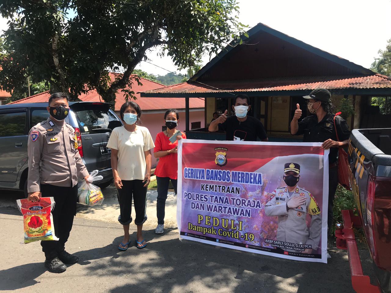 Babinkamtibmas Polsek Sangalla Ingatkan Pentingnya Prokes di wilayah Binaan