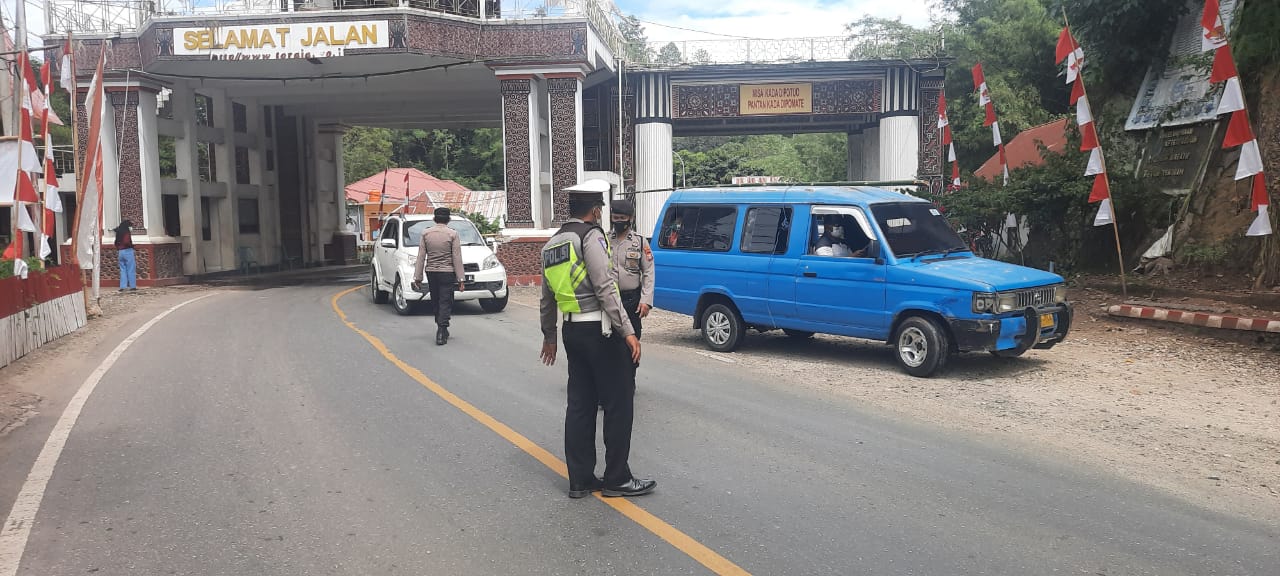 Polres Tana Toraja Tingkatkan Pendisiplinan Prokes Penerapan PPKM Level III