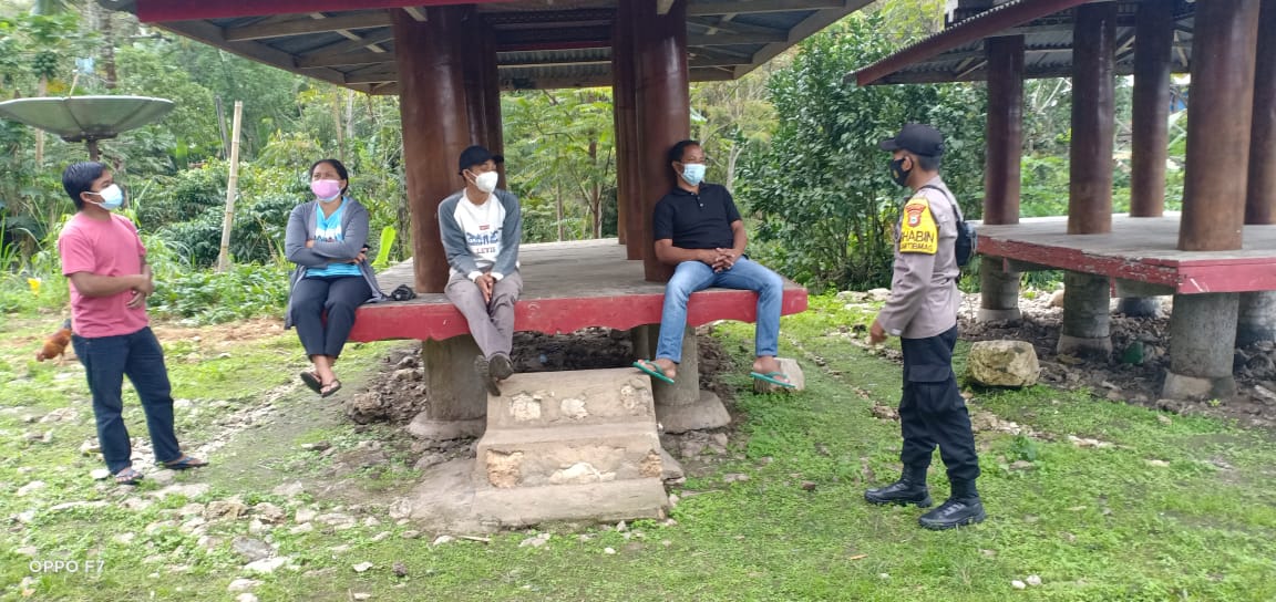 Bhabinkamtibmas, Babinsa dan PKM Batusura’ melakukan Tracer Testing