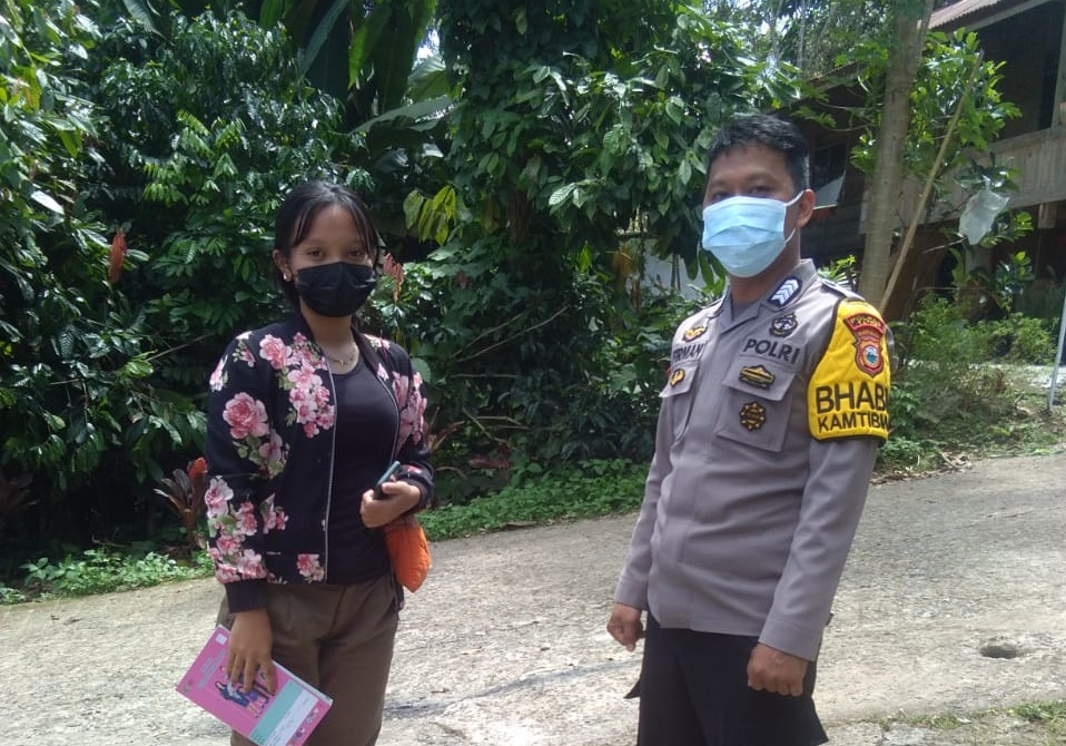 Bhabinkamtibmas Polsek Mengkendek sambang ke rumah warga binaan