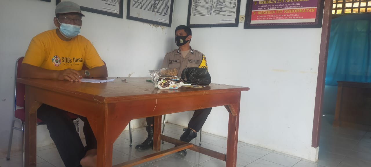 Bhabinkamtibmas pengawasan penyaluran BLT- DL tahap I – VIII tahun 2021