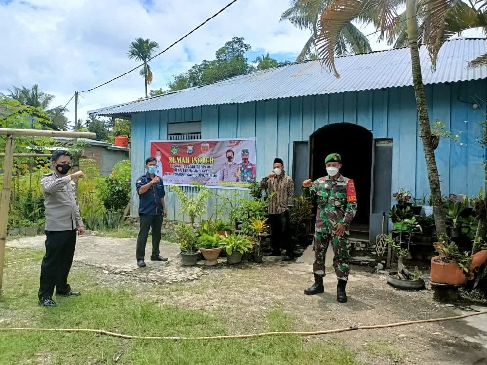 Bhabinkamtibmas Polsek Mangkutana Cek Kesiapan Rumah Isoter