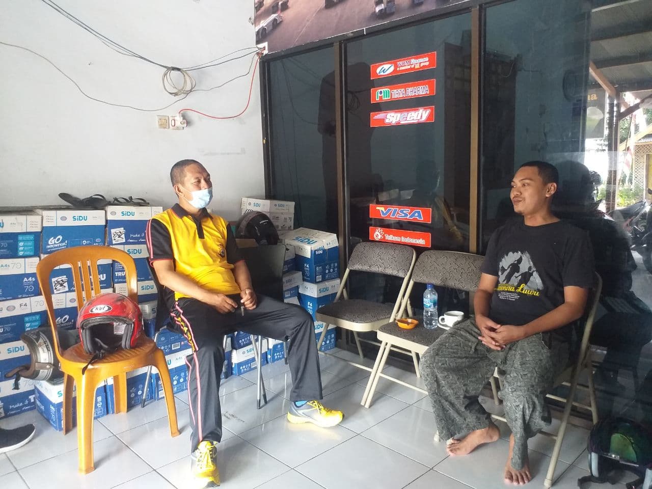 Aiptu Syahiruddin Sambangi DDS Ke Warga Binaan Dan Himbau Pencegahan Covid-19