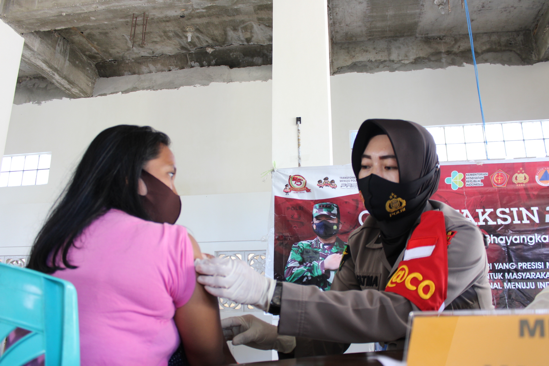 Gerai Vaksin Presisi, Aipda Besse  : Vaksinasi Covid-19 Keliling Untuk Mendukung Capaian Herd Immunity