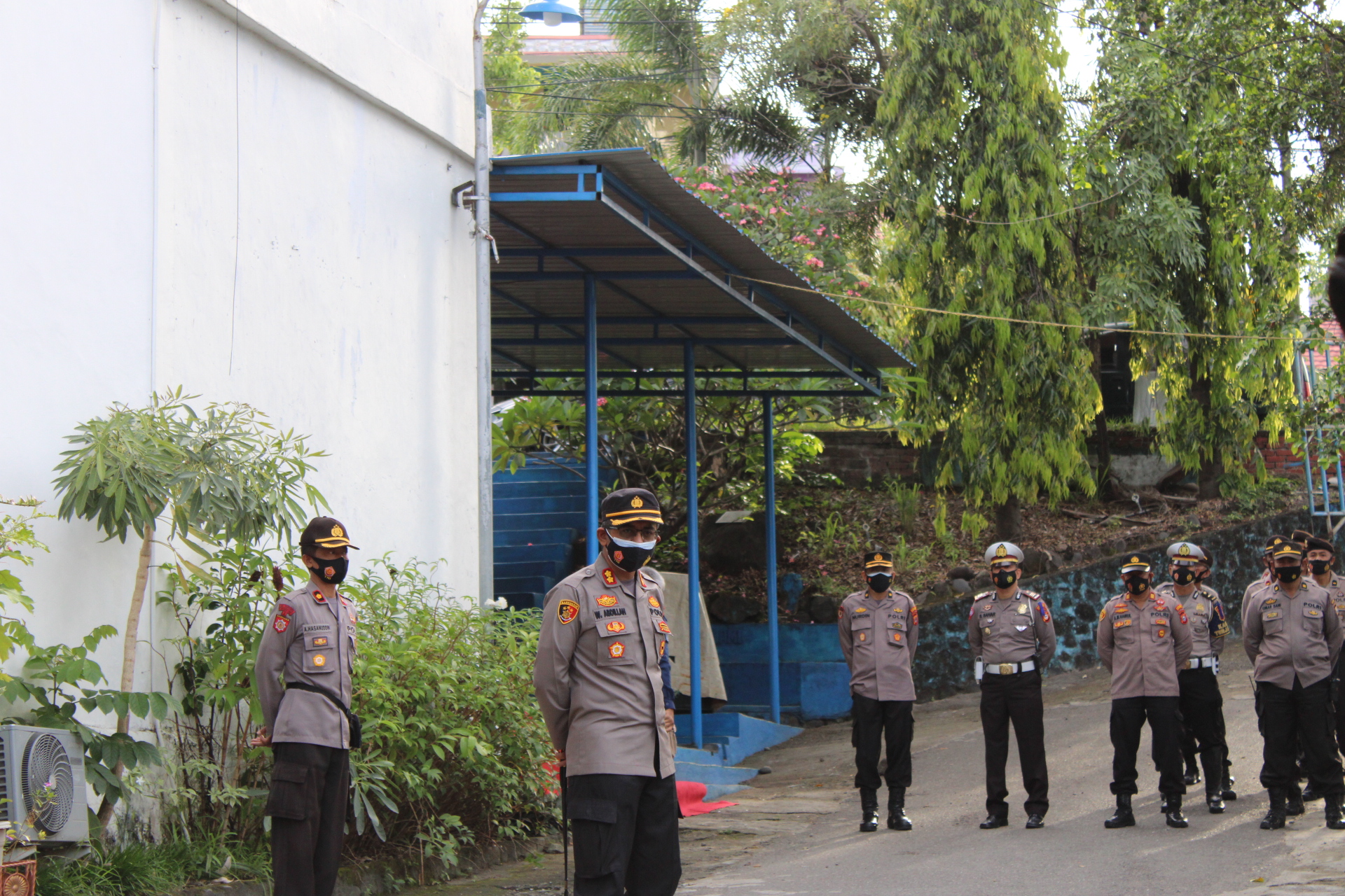 Kapolres Parepare Pimpin Apel Pengamanan Vaksinasi Merdeka di Halaman Kampus Umpar