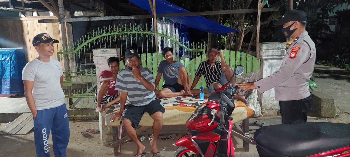 Tingkatkan Disiplin Prokes Polsek Marang Laksanakan Patroli Dialogis