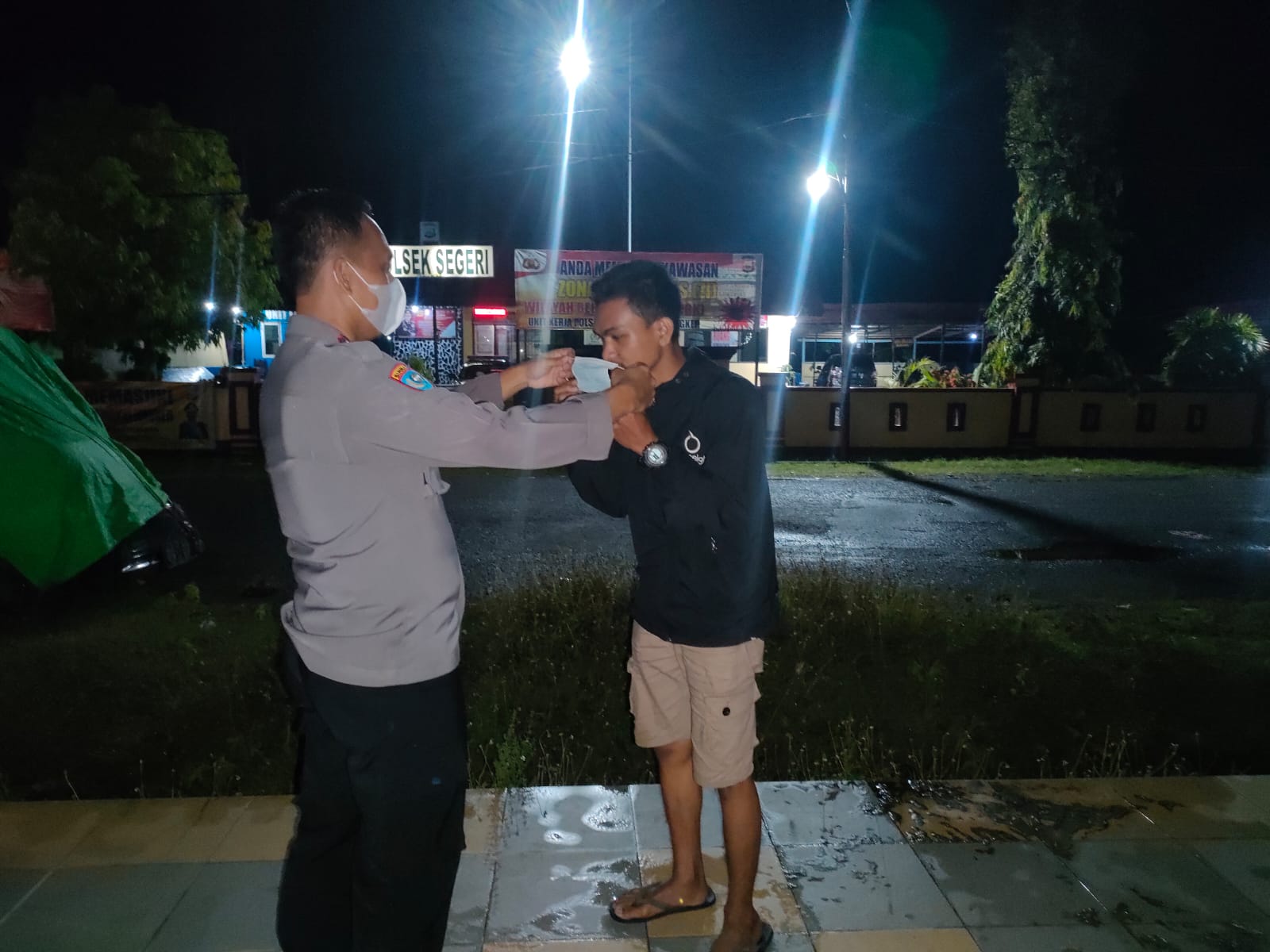 Bhabinkamtibmas Polsek Segeri Hadiri Pelatihan Pelacakan Tracer Covid 19