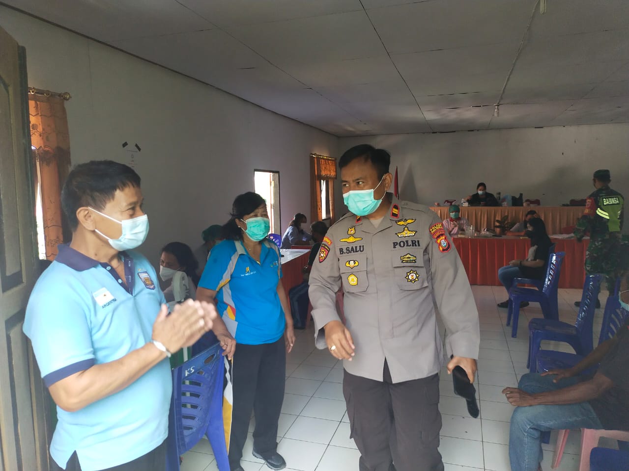 Bhabinkamtibmas Polsek Makale melakukan Pengamanan pembagian Sawah warisan