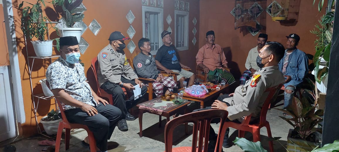 Jelang Pilkades Polsek Marang Kunjungi Calon Kepala Desa