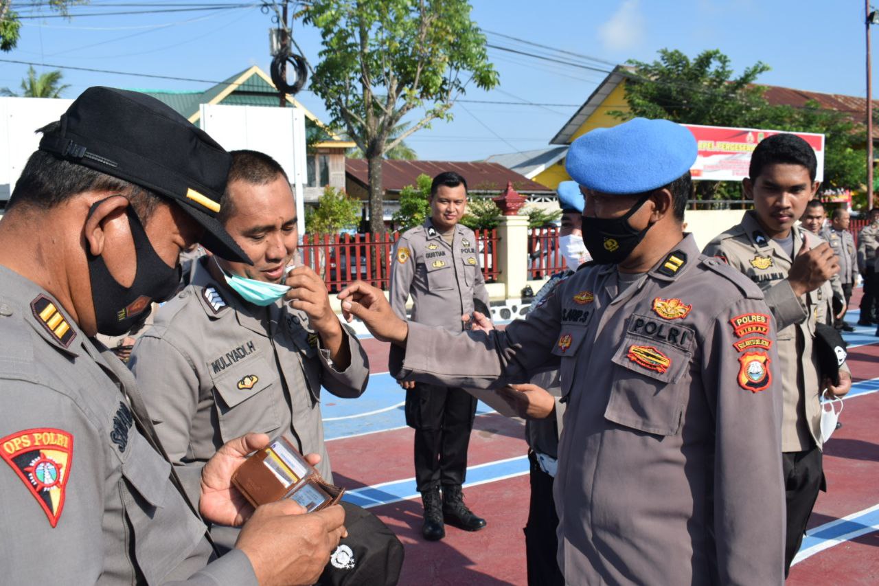 Cek Sikap Tampan Anggota, Polres Sidrap Gelar Operasi Gaktibplin