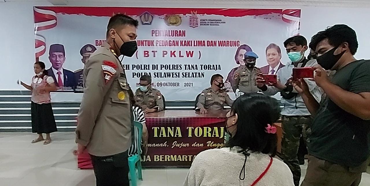 Hanya Polres Tana Toraja Dijajaran Polda Sulsel Yang Diberi Kepercayaan Salurkan Bantuan Dana Tunai