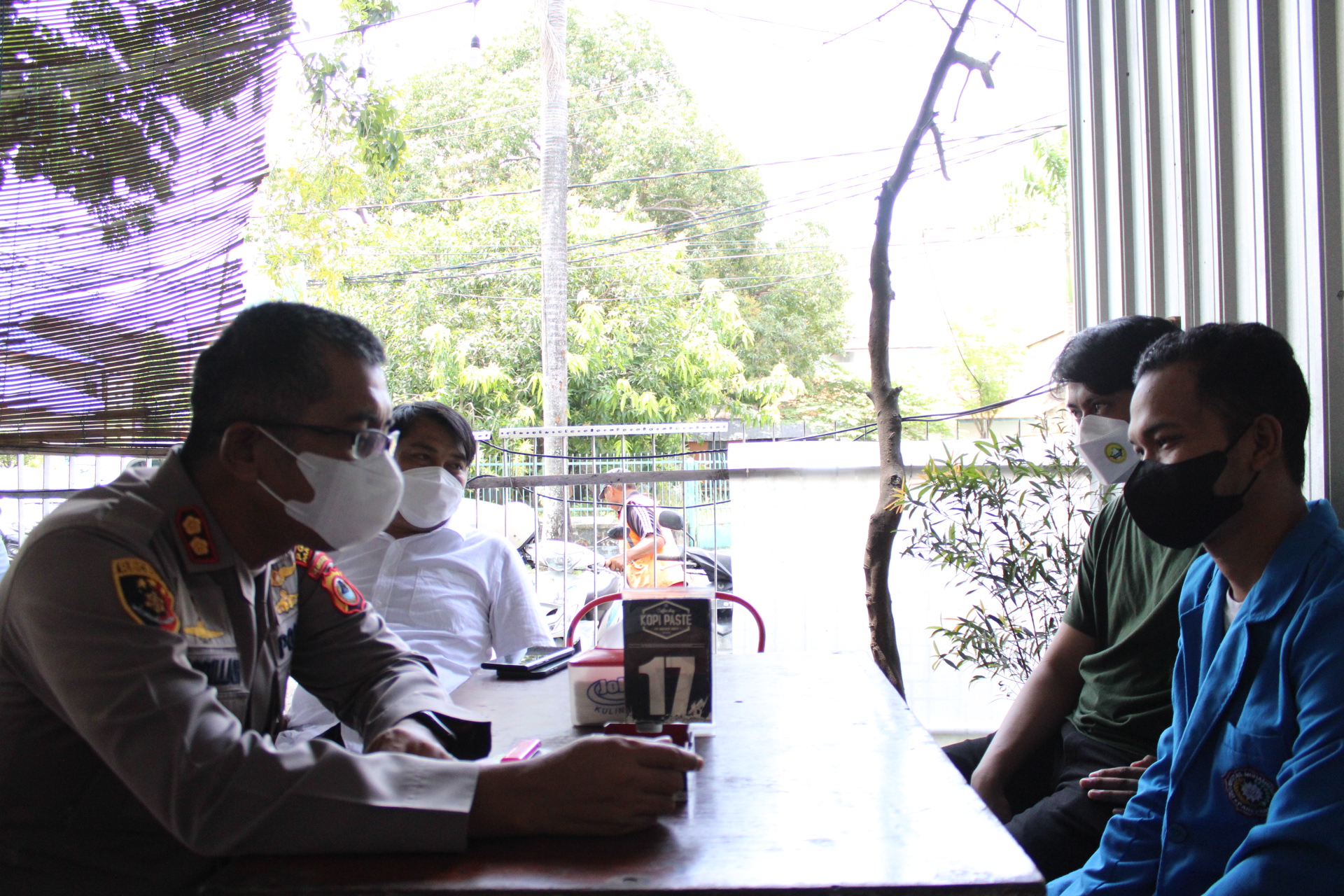 Kapolres Parepare Gelar Audensi Di Cafe Dan Resto Kopi Paste