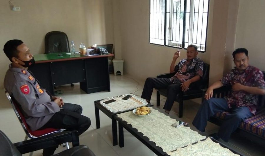 Jabat Kapolsek Baranti Polres Sidrap, IPTU Sukirno Temui Camat Baranti
