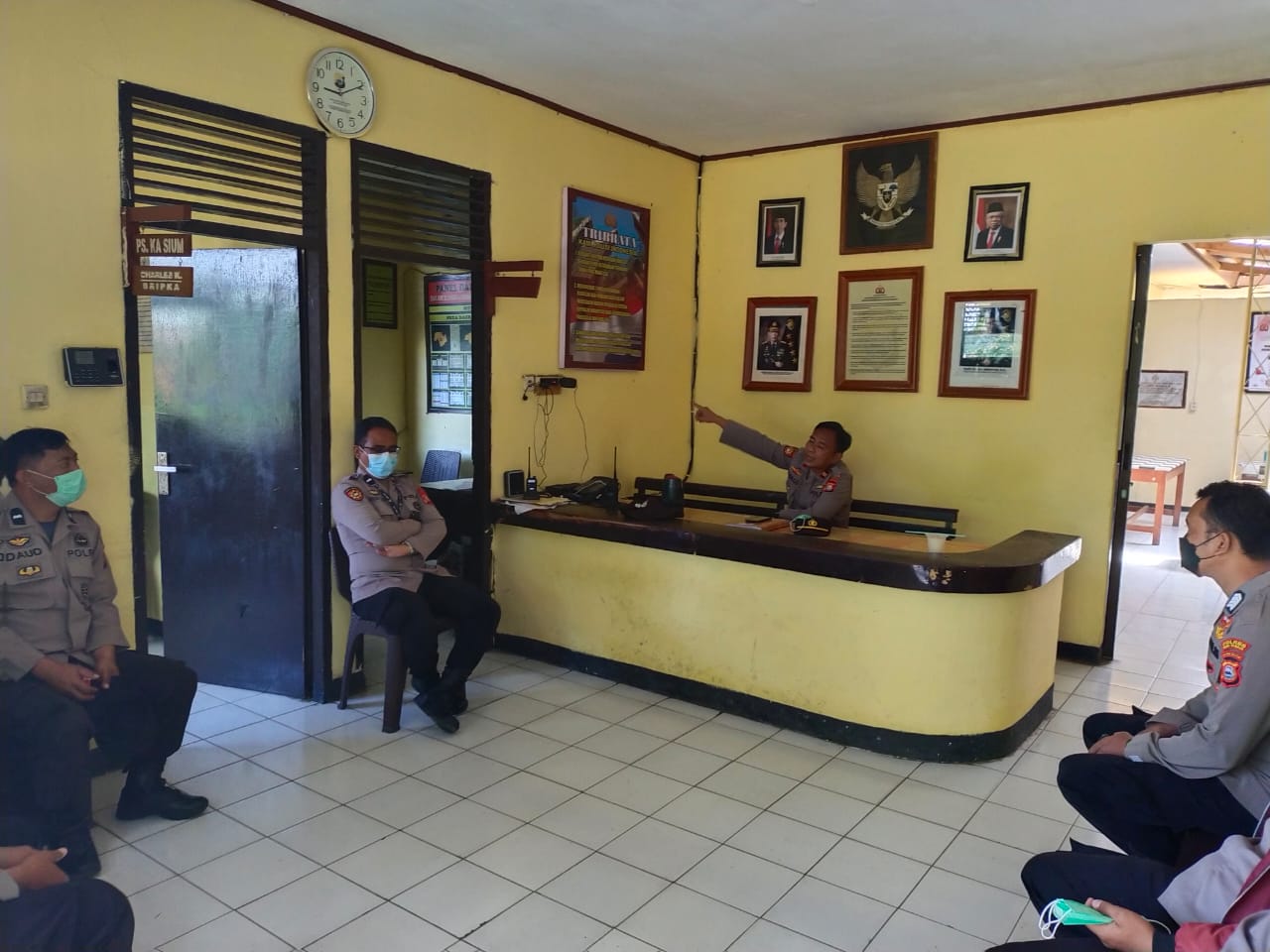 Kapolsek Makale Pimpin Anev Kegiatan Polsek Makale Minggu ini