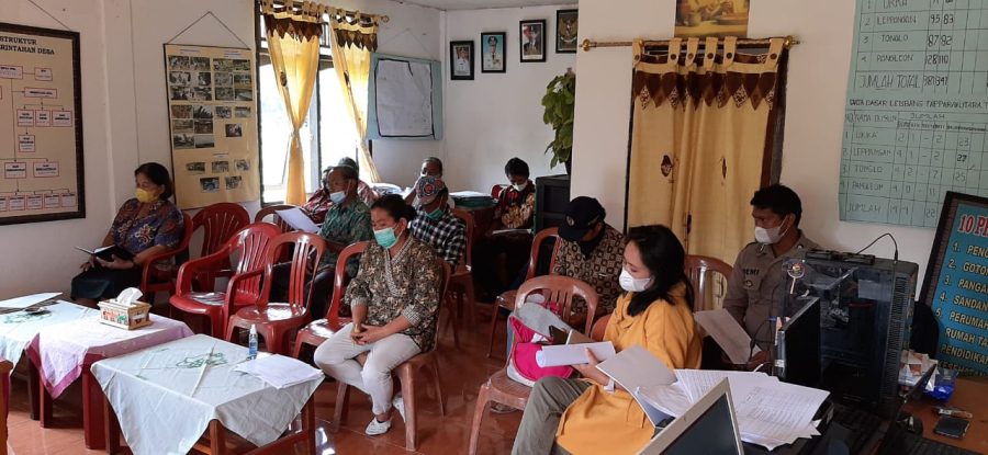 Bhabinkamtibmas menghadiri penetapan RKP dan Rembu stanting di lembang Tapparan Utara