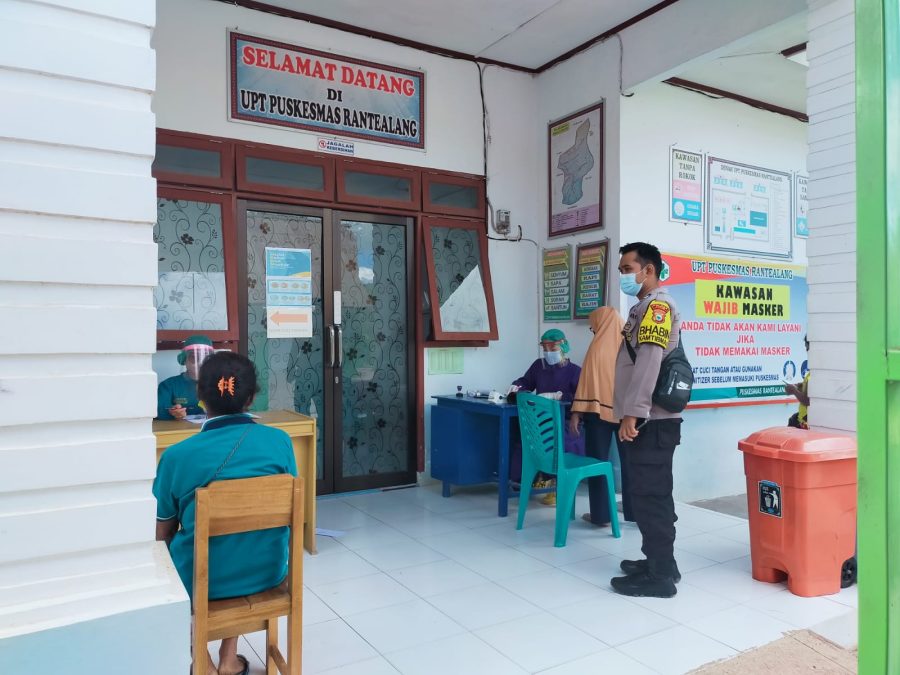 Kapolsek Mengkendek koordinasi dengan panitia pelaksana kamp Natal PPGT