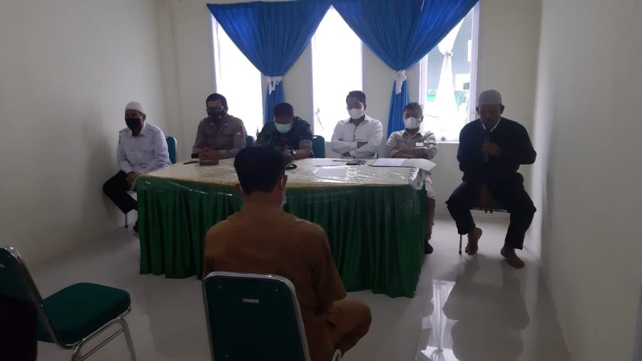 Kapolsek Mengkendek koordinasi dengan panitia pelaksana kamp Natal PPGT