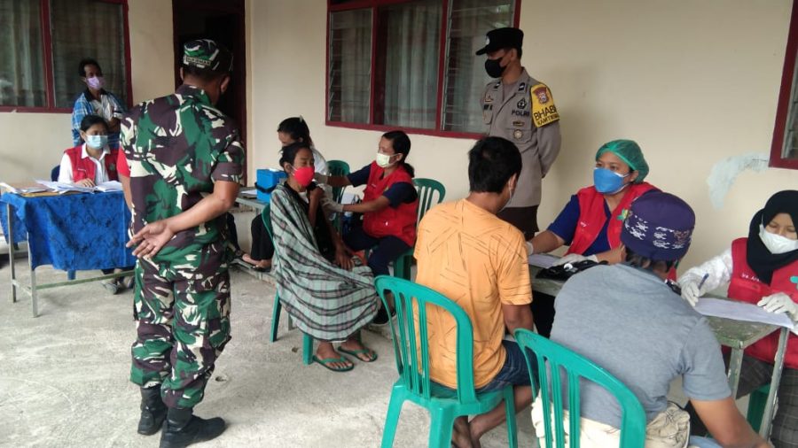 Kapolsek Mengkendek koordinasi dengan panitia pelaksana kamp Natal PPGT