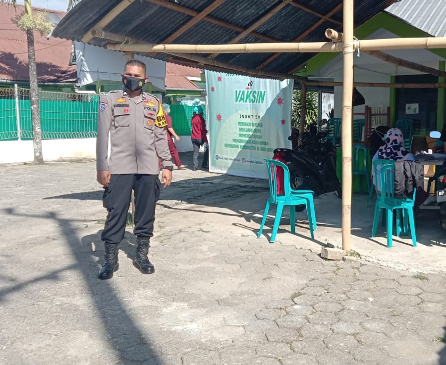 Bhabinkamtibmas pengawasan, Penyelenggaraan Vaksinasi di halaman RS Fatima