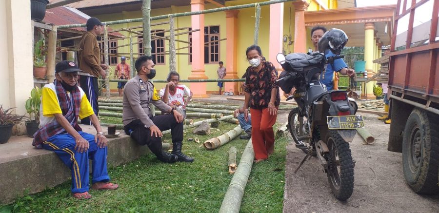 Kapolsek Sangalla monitoring pelaksanaan Gebyar Doorprize Vaksinasi