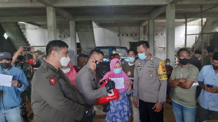 Bersepeda Motor Trail,Kapolres Maros Bersama Forkopimda Tinjau Vaksinasi Massal Di Tompobulu