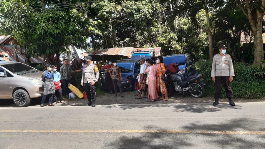 Cegah Covid 19, Bhabinkamtibmas Bripka Ahmad Firmansyah Pemantauan Prokes