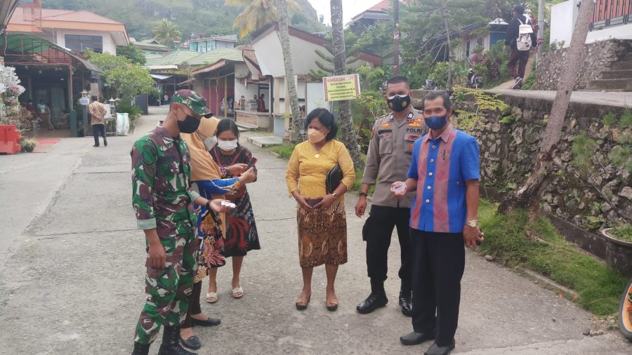 Bhabinkamtibmas pemantauan penerapan protokol kesehatan covid-19