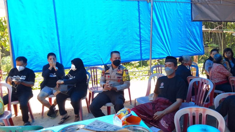 Personil Polsek Sangalla pengawasan penerapan protokol kesehatan