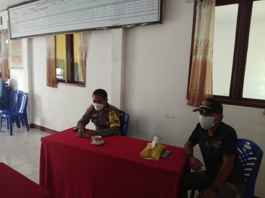 Kapolsek Makale pemantauan Vaksinasi Covid-19 di SD Kalumpang