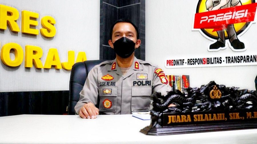Kapolsek Makale pemantauan Vaksinasi Covid-19 di SD Kalumpang