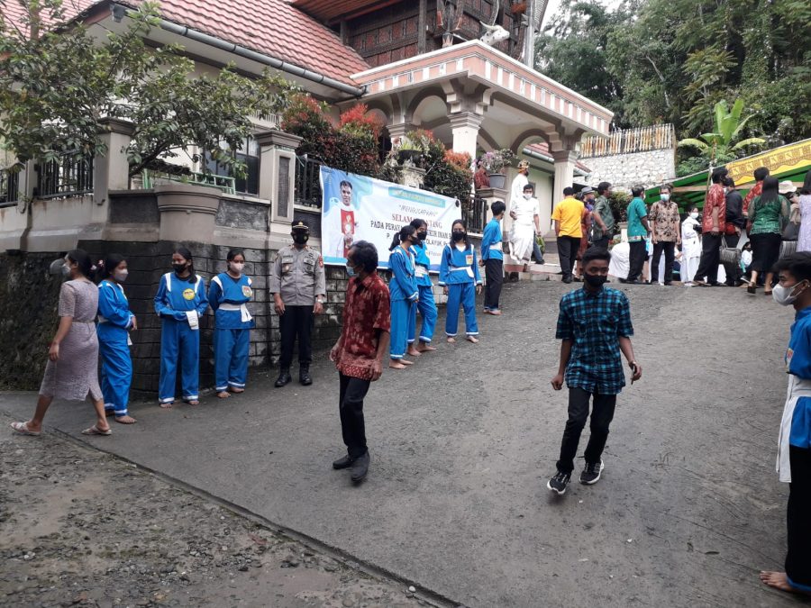Kapolsek Mengkendek Pimpin Pengamanan Pelaksanaan Acara Perayaan Misa Syukur